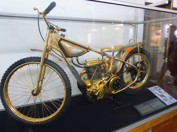Gold-plated motorcycle
